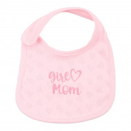 Слюнявчик Flamingo Girl love mom