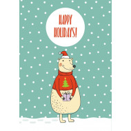 Поздравительная открытка Kinza Happy Holidays