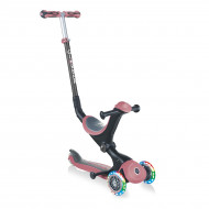 Самокат Globber Go Up Deluxe Lights 5 в 1 розовый до 50 кг