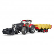 Трактор Bruder CASE IH Optum 300 CVX с прицепом 