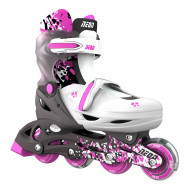Роликовые коньки Neon Combo Skates Lovely Pink Inline & Quad 2 в 1, р. 34-37