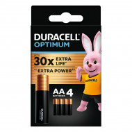 Щелочные батарейки Duracell Optimum AA 4 шт