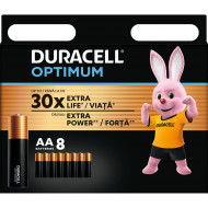 Щелочные батарейки Duracell Optimum AA 8 шт