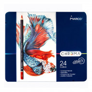 Карандаши цветные Marco Fairy Fish 24 шт
