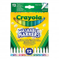 Набор фломастеров Crayola Washable Markers Fine Line 12 шт 