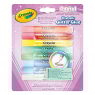 Набор декоративных маркеров Crayola Washable Glitter Glue Pastel 8 шт