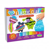 Набор для лепки с воздушным пластилином Lovin Elastic Clay 20 шт