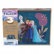 Пазл деревянный 3 в 1 Spin Master Frozen Winter Adventures