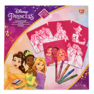 Набор раскрасок Disney Princess из фетра с фломастерами