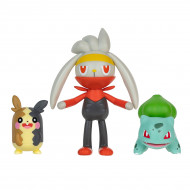 Набор фигурок Pokemon W18 Morpeko, Raboot and Bulbazaur