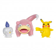 Набор фигурок Pokemon W18 Slowpoke, Pikachu and Litwick