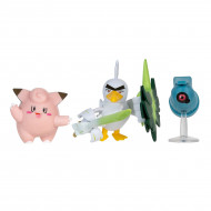 Набор фигурок Pokemon W18 Beldum, Clefairy and Sirfetchd