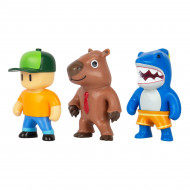 Набор коллекционных фигурок Stumble Guys Мегалодон, Мистер Стамбл, Капибара