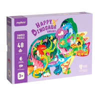 Пазл Mideer Shaped Puzzle Happy Dinosaur Valley 48 эл