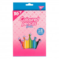 Набор цветных карандашей Yes Barbie 18 шт