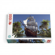 Пазл DGT-Puzzle Парусник на восходе солнца 1000 эл