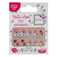 Накладные ногти Lukky Для педикюра Kitty