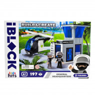 Конструктор Kids Hits IBlock Junior Полицейский вертолет и база 197 эл