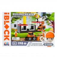 Конструктор Kids Hits IBlock Junior Башенный кран и бульдозеры 198 эл