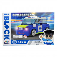 Конструктор Kids Hits IBlock Junior Машина полиции 135 эл
