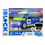 Конструктор Kids Hits IBlock Junior Микроавтобус полиции 117 эл