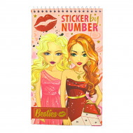 Стикербук по номерам Besties Fashion