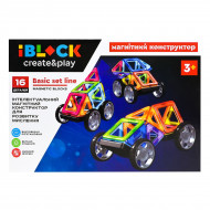 Магнитный конструктор IBlock Create and Play 16 эл