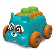 Машинка с конструктором Clementoni Sensory Raccoon Soft Clemmy