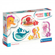 Пазл 4 в 1 Clementoni My First Puzzles Sea Life 2, 3, 4, 5 эл