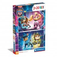 Пазл 2 в 1 Clementoni Super color Paw Patrol the Mighty Movie 2 х 20 эл