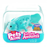Интерактивная игрушка PetsRobo Alive S1 Аксолотль бирюзовый