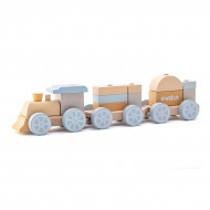 Развивающая игрушка Cubika Поезд LP-8, 15 эл