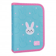 Пенал твердый одинарный с двумя клапанами Yes Funny Bunny