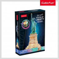 Конструктор-головоломка Cubic Fun 3D Puzzle Night edition Статуя Свободы 79 эл