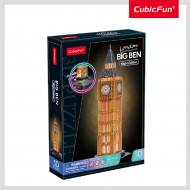 Конструктор-головоломка Cubic Fun 3D Puzzle Night edition Биг Бен 32 эл