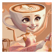 Картина по номерам Brushme Ballerina Cappuccino