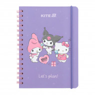 Ежедневник на спирали Kite Hello Kitty 138 с