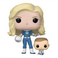 Набор игровых фигурок Funko Pop Фантастическая 4: Первые шаги Невидимая леди и Франклин