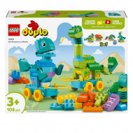 LEGO DUPLO Динозавры на колесах 3в1 10451