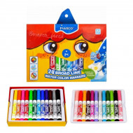 Набор фломастеров Marco Ultra Washable Jumbo 24 цвета