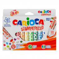 Набор фломастеров Carioca Stamp Markers 12 шт