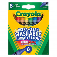 Набор больших восковых мелков Crayola Ultra clean washable 8 шт