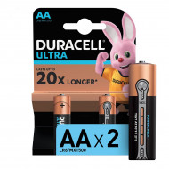 Батарейки щелочные Duracell Ultra Power AA 1.5V LR6/MX1500 2 шт