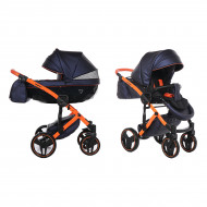 Универсальная коляска 2 в 1 Junama Fluo Line II 03 Black/Orange 