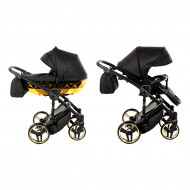 Универсальная коляска 2 в 1 Junama Mirror Blysk 02 Black/Gold 