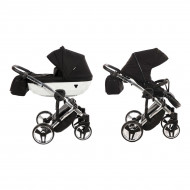 Универсальная коляска 2 в 1 Junama Diamond S-line 04 Black/White 