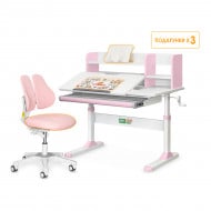 Комплект парта Ergokids TH-330 Pink + кресло Evo-kids Mio Lite KP (арт.TH-330 W/PN + Y-208 KP)