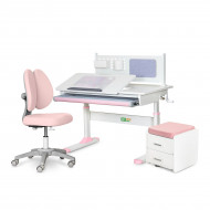Комплект мебели ErgoKids Парта Тумба Кресло TH-325 Pink L