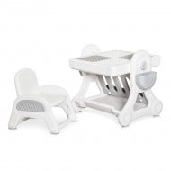Комплект Mealux Стол Стул Robin White/Grey