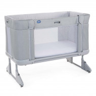 Кроватка 3 в 1 Chicco Next2Me Forever Светло-серая